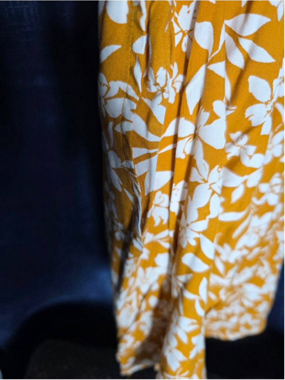 Women's Old Navy Orange White Floral Romper XS cottagecore Hawaiian beach y2k - Picture 6 of 6